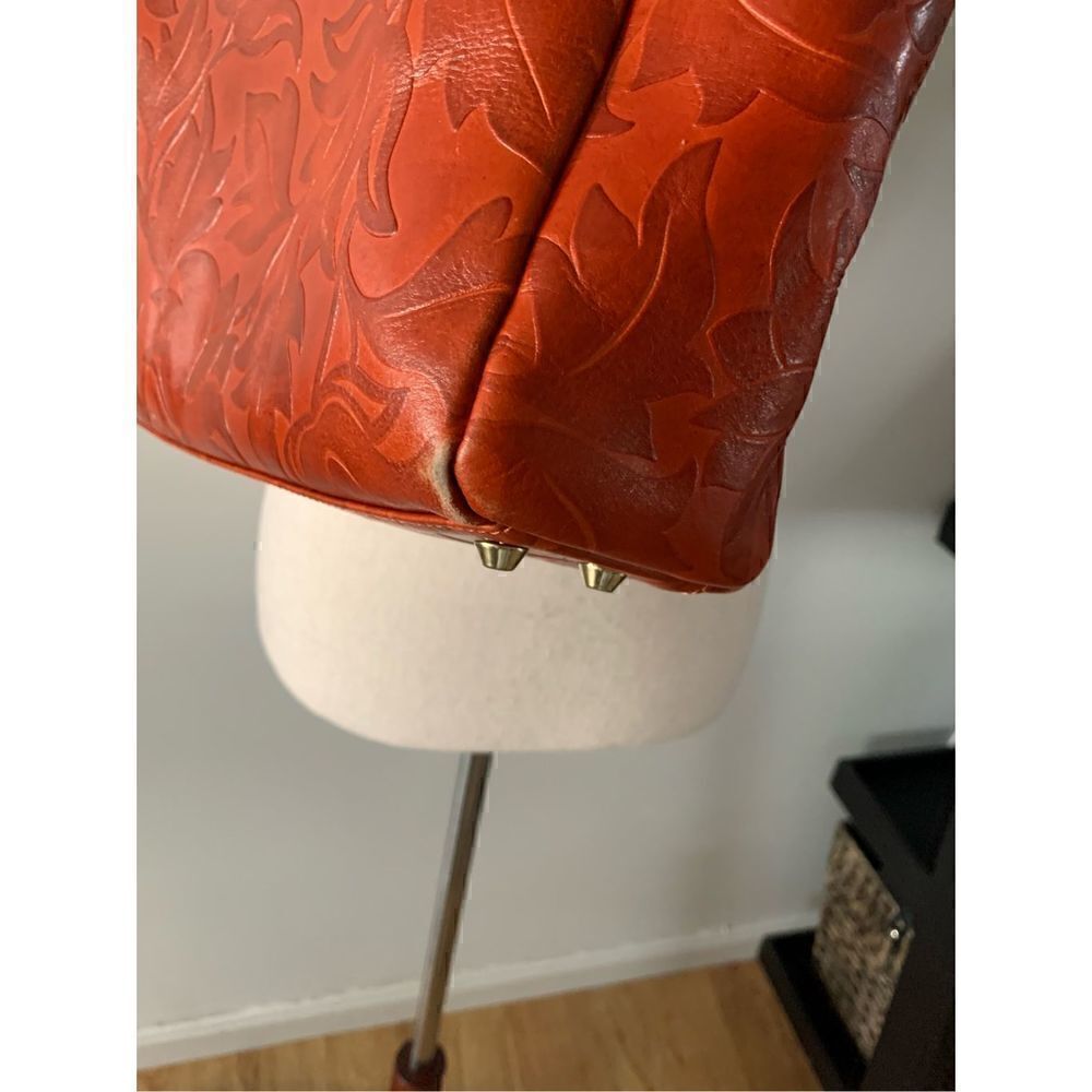 Ladies Valentina Embossed Leather Handbag Handmade in Italy - Picture 6 of 10